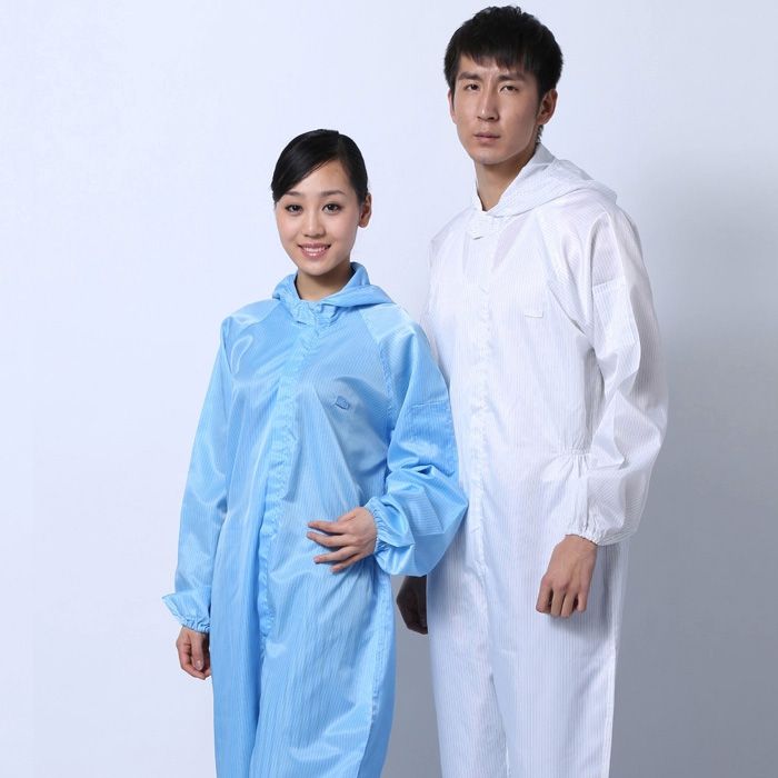 白色防靜電連體工作服 JL-QD267