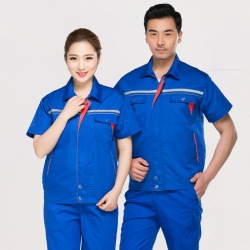 工人施工工作服 藍(lán)色工作服套裝 JL-GC009