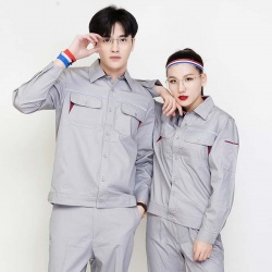 純棉工作服定做 夏裝長(zhǎng)袖 JL-GC008