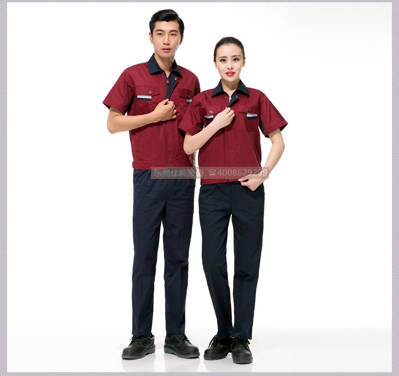 倉(cāng)儲(chǔ)包裝夏季工作服效果展示11