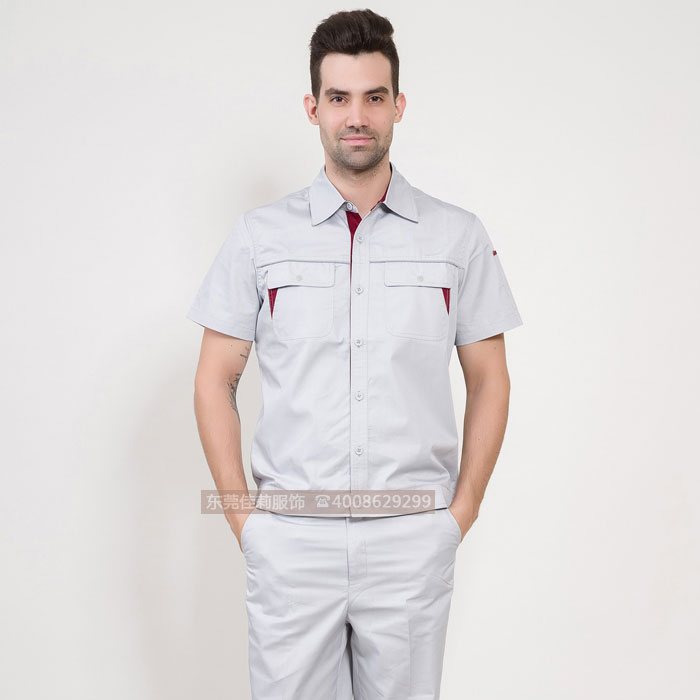 短袖工作服效果展示圖 短袖工作服效果展示圖
